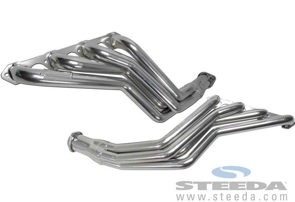 1 3/4" Long Tube Headers - Silver Ceramic